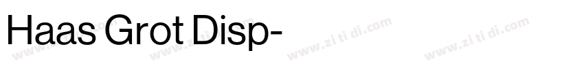 Haas Grot Disp字体转换 Haas Grot Disp字体转换